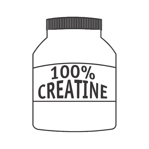 Canister of 100% Creatine